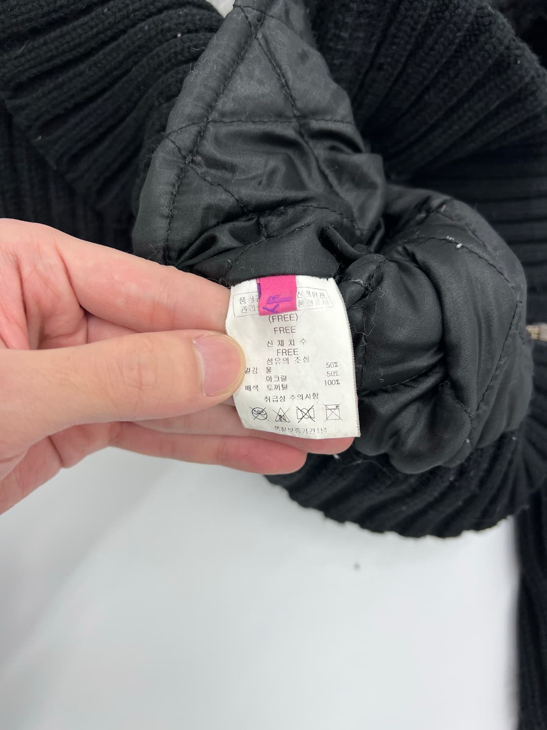 빈티지 래빗 퍼 니트집업 상품이미지3