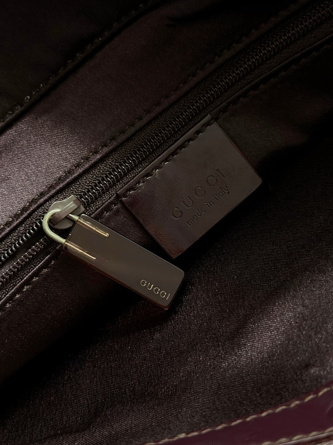 90~00s 구찌 톰 포드 뱀부 사틴 토트백 상품이미지8