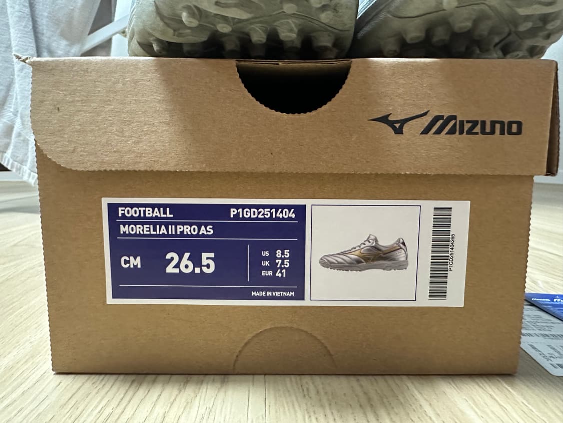 미즈노 모렐리아2 프로 AS 풋살화 플래티넘 실버팩 265 상품이미지3