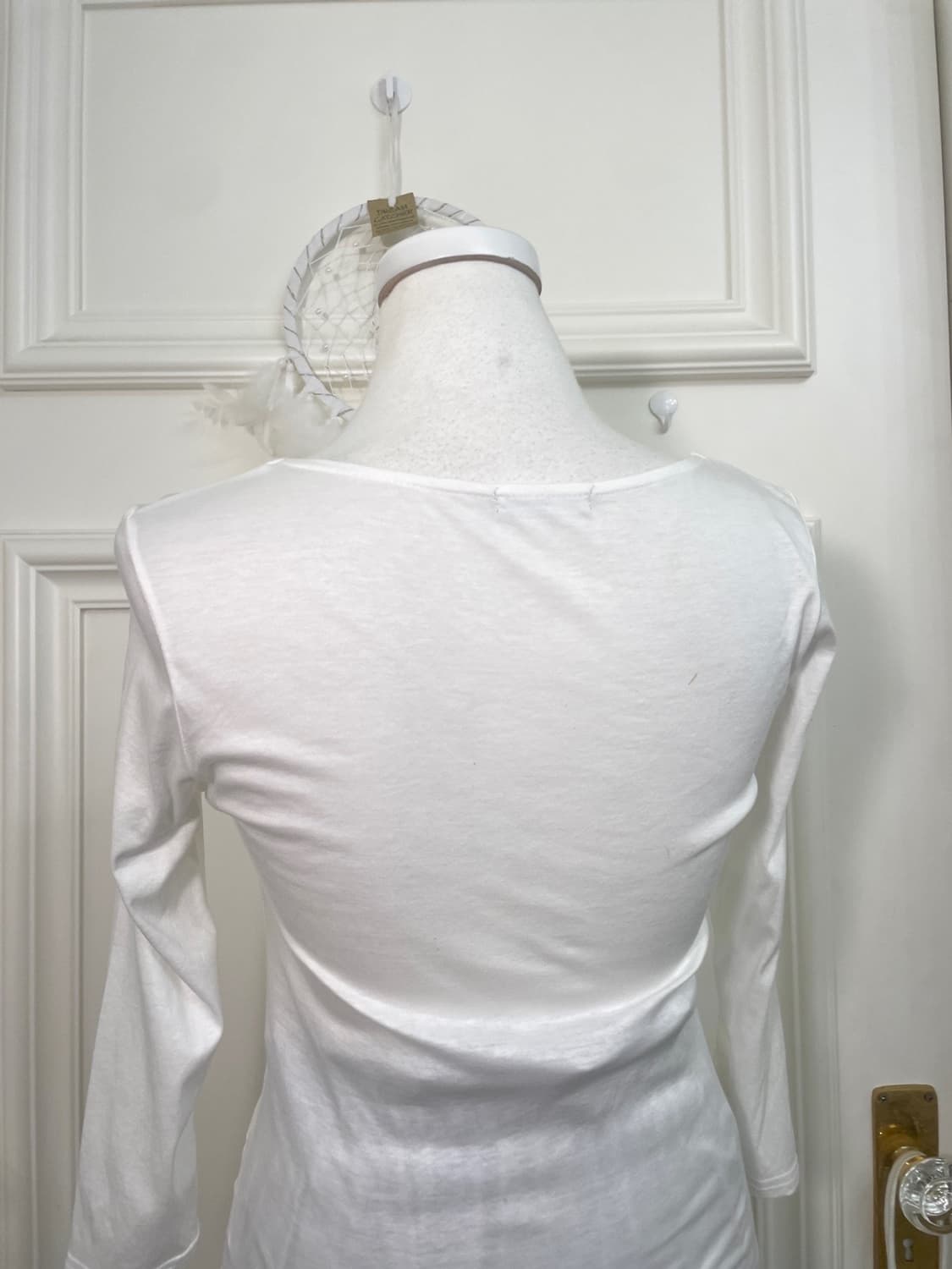 ivory shirring point basic top(size-M) 상품이미지4