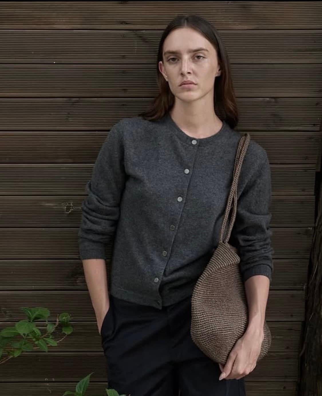 머듈 니트 가디건 그레이 2 상품이미지1