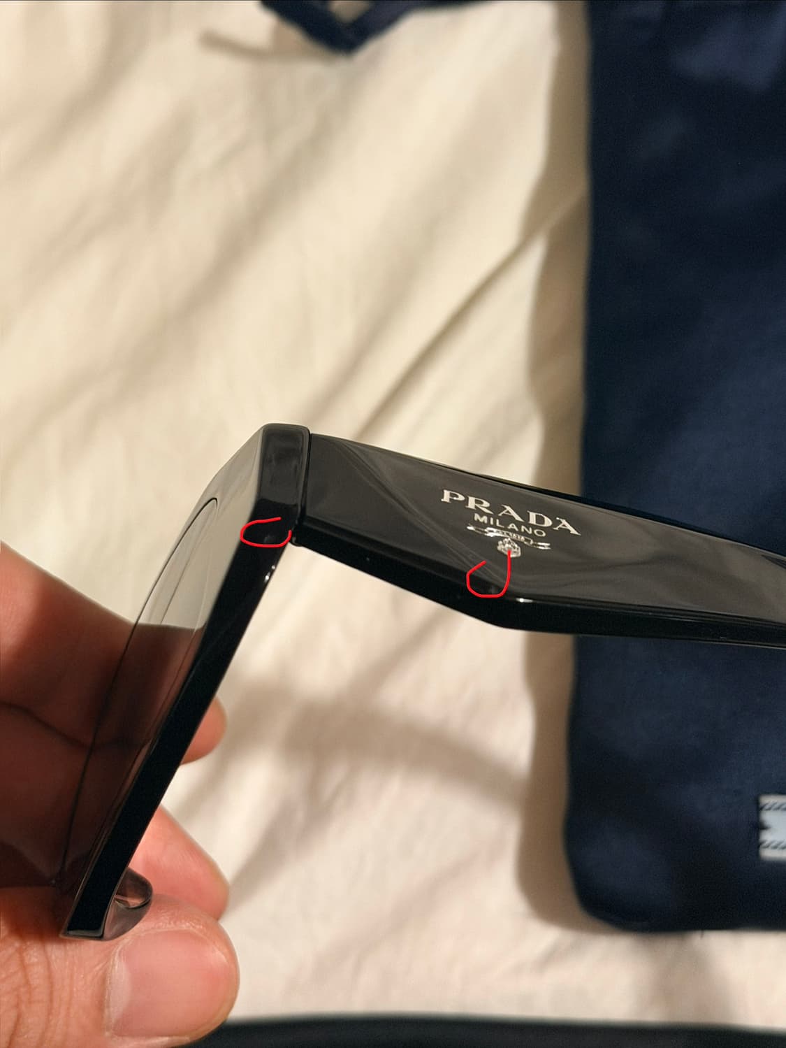 프라다 SPR 17W-F 블랙 선글라스 상품이미지6