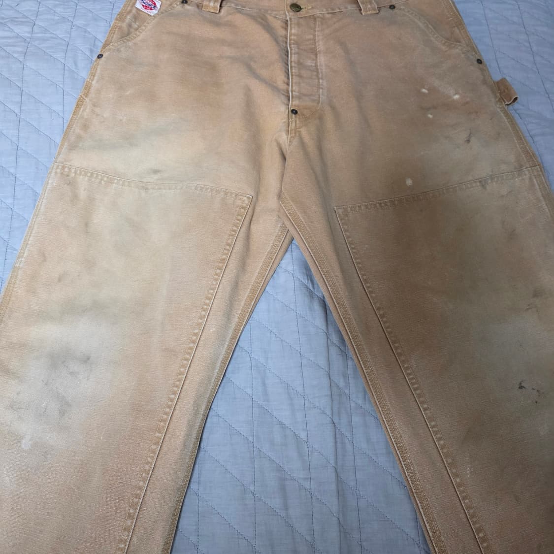 [L] 세인트미카엘 23AW 더블니 워크 팬츠 베이지 상품이미지2