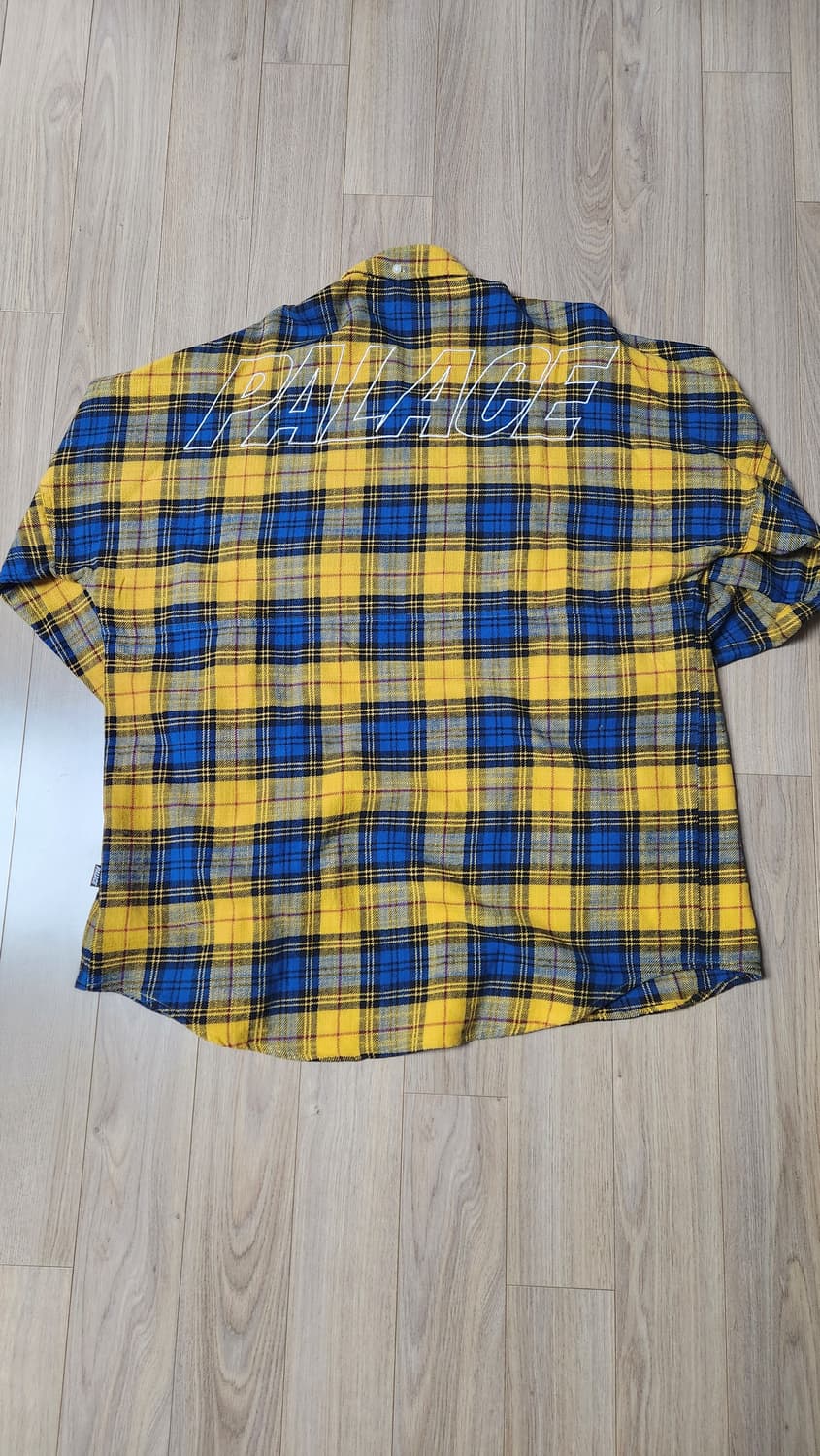 팔라스 플란넬 드롭 숄더 셔츠 옐로우 - 22FW 상품이미지4