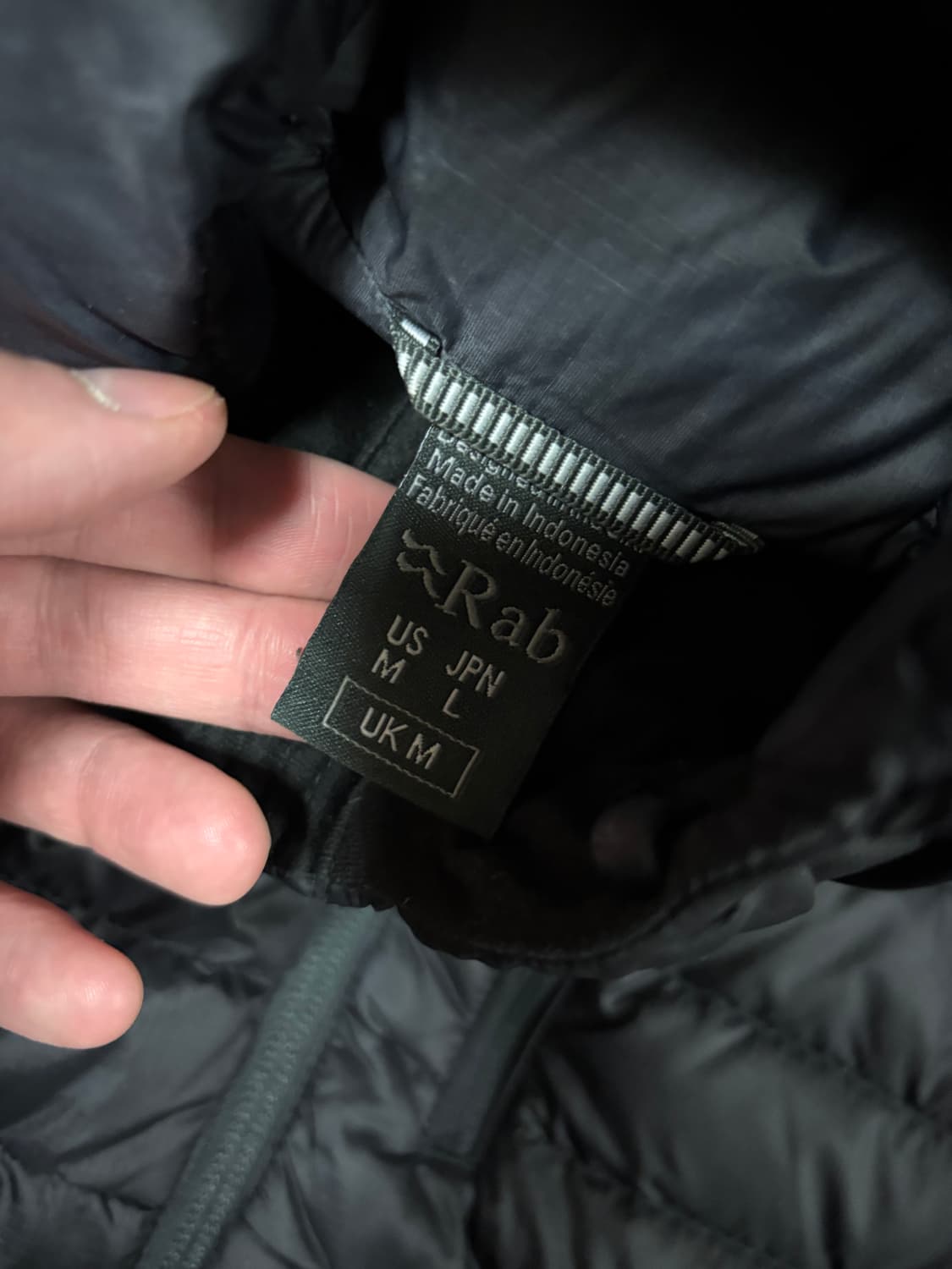 랩rab 마이크로라이트 알파인 자켓 블랙 M 상품이미지3