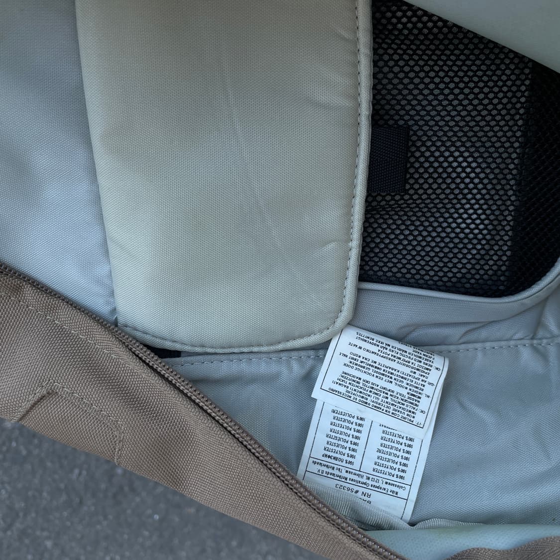 00s 나이키 대장급 브라운 슬링백 멀티포켓 올드스쿨 백팩 가방 상품이미지8