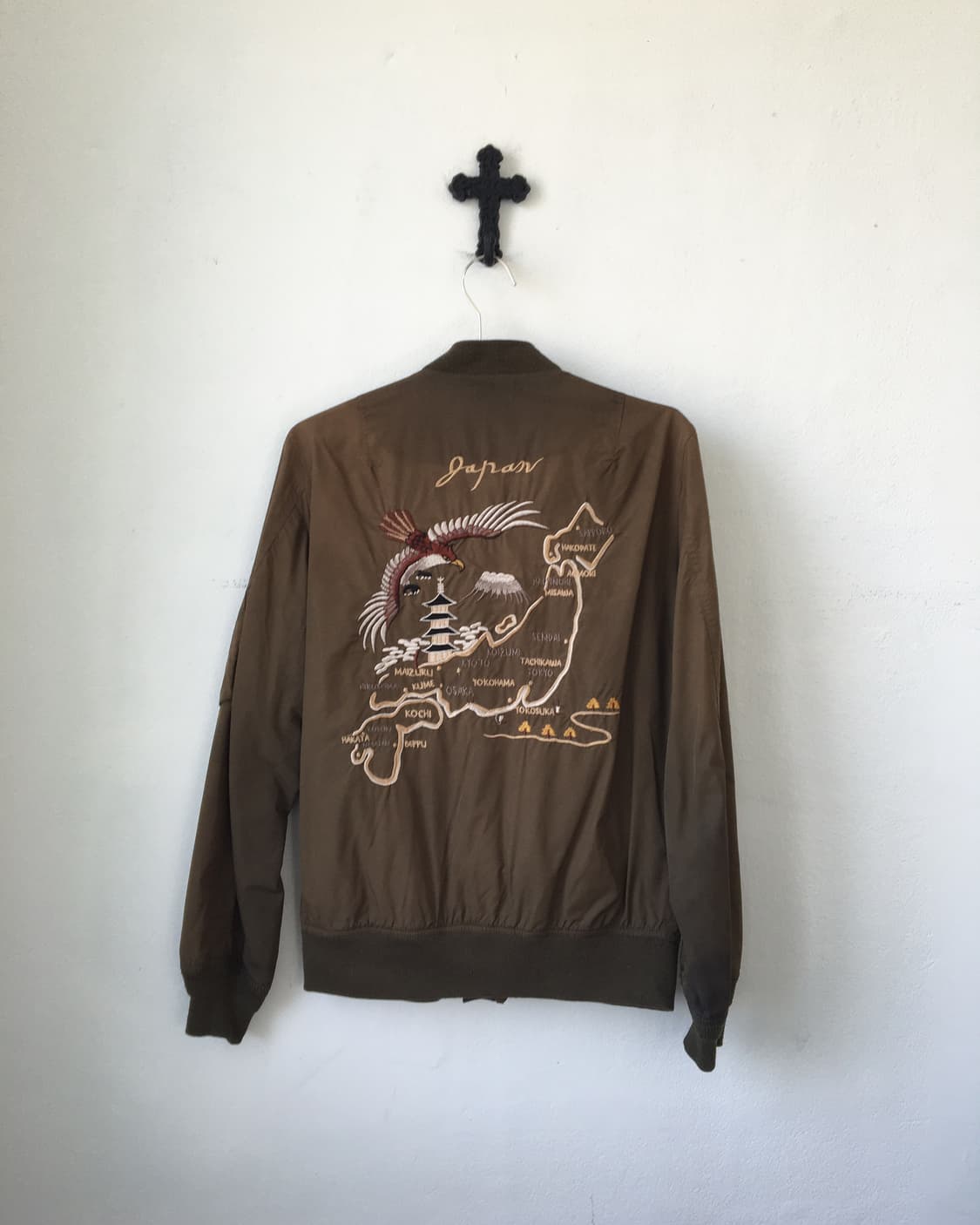 Alpha indurstries khaki brown sukajan 상품이미지2