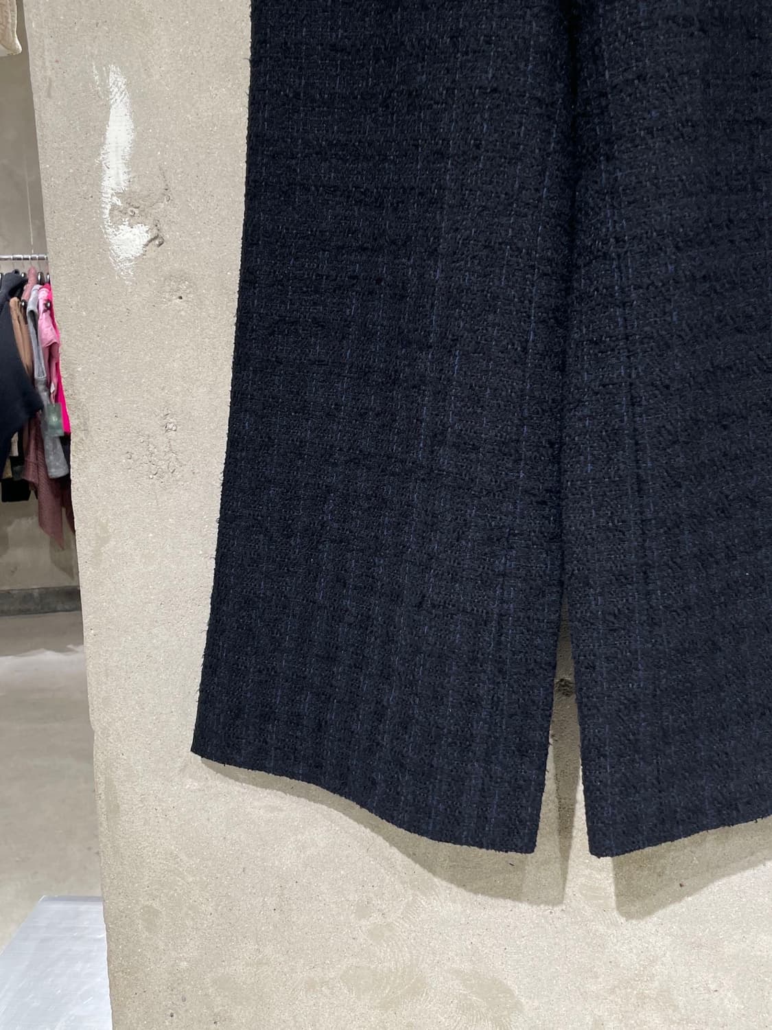 샤넬 유니폼 블랙 프론트 포켓 트위드 팬츠 상품이미지4