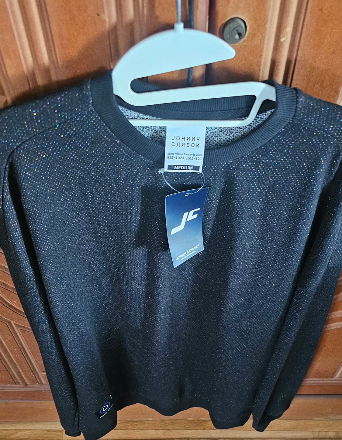 무신사반짝이맨투맨티셔츠블랙M새상품미개봉 상품이미지1