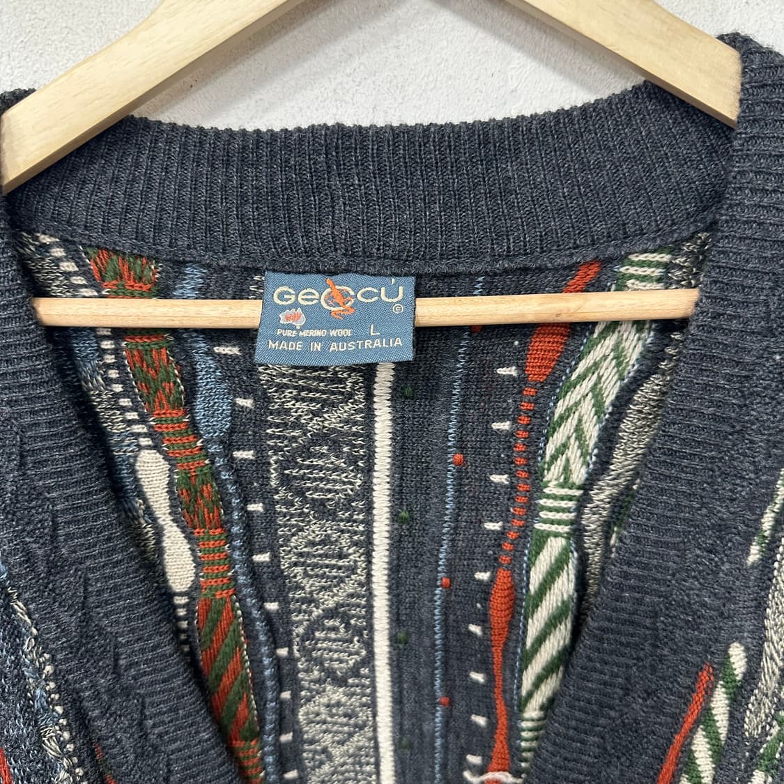 게쿠 쿠지스타일 케이블 니트 가디건 상품이미지2