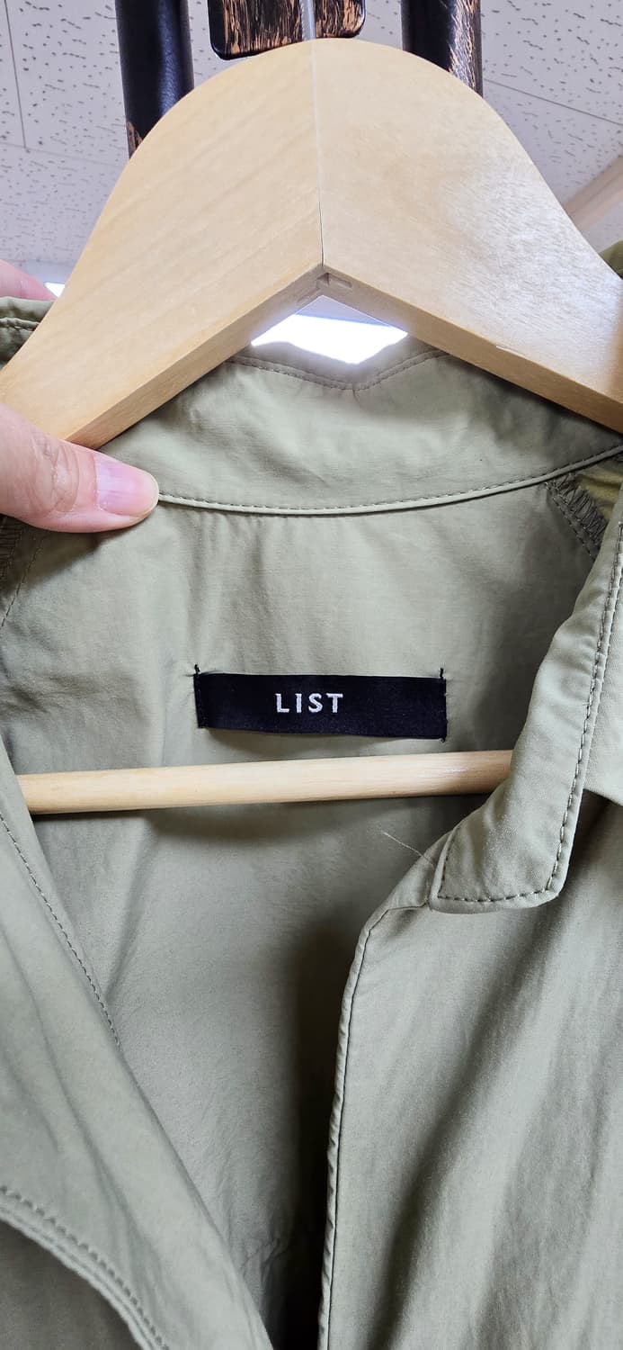 [S] 리스트 카키 셔츠형 바람막이 자켓 상품이미지3