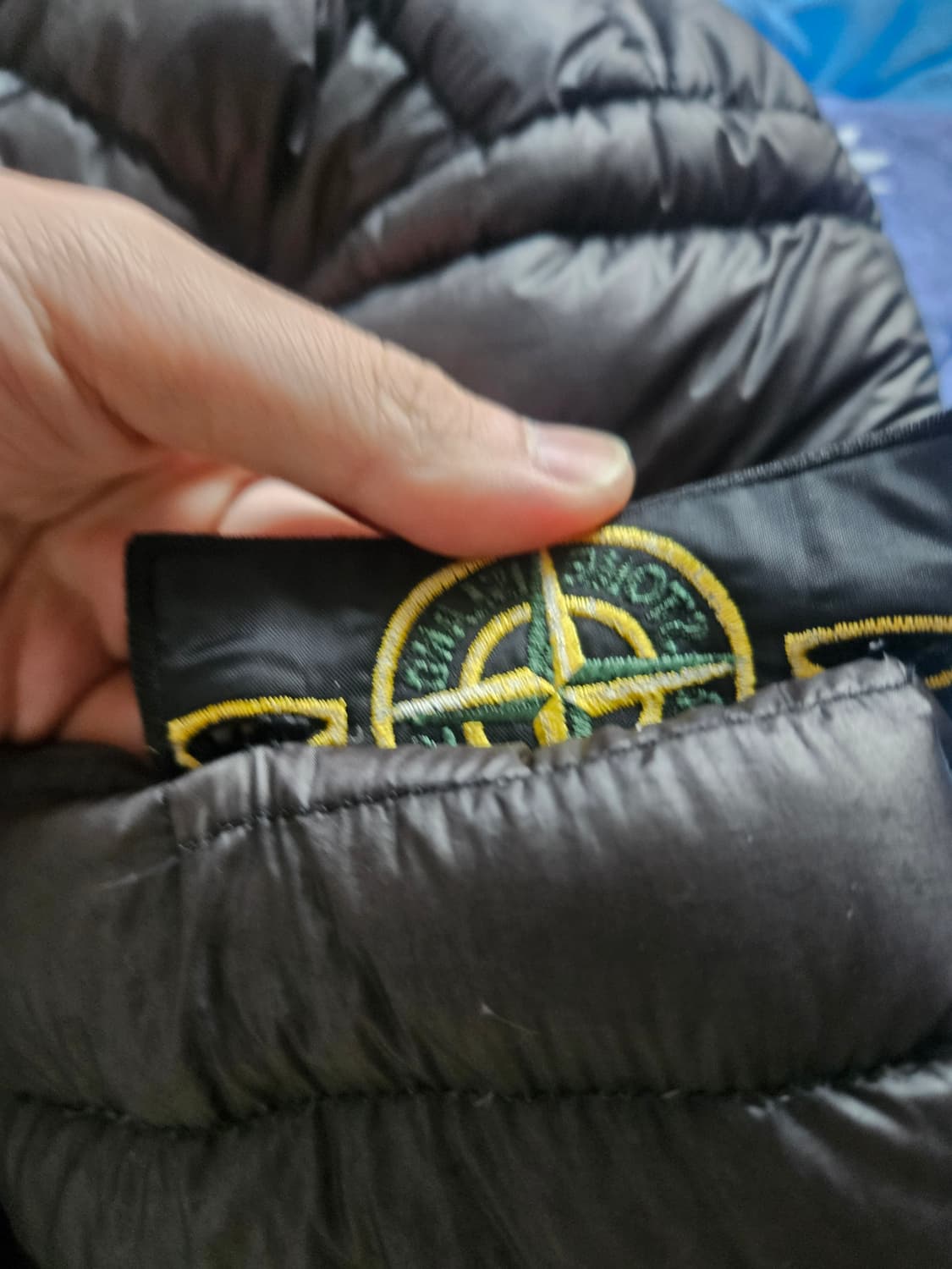 정품 스톤아일랜드 가먼트 다이 구스다운 패딩 L사이즈 상품이미지7