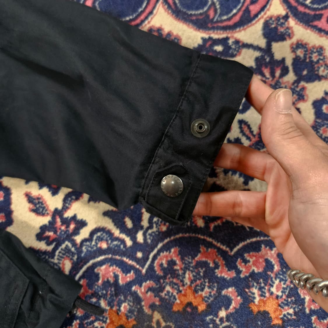 폴로랄프로렌 00's 아카이브 블랙 코튼 투웨이 후드 자켓  상품이미지6