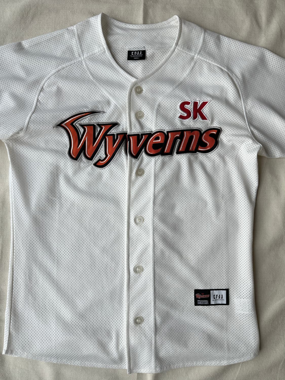 SK 와이번스 홈 화이트 유니폼 100 상품이미지6