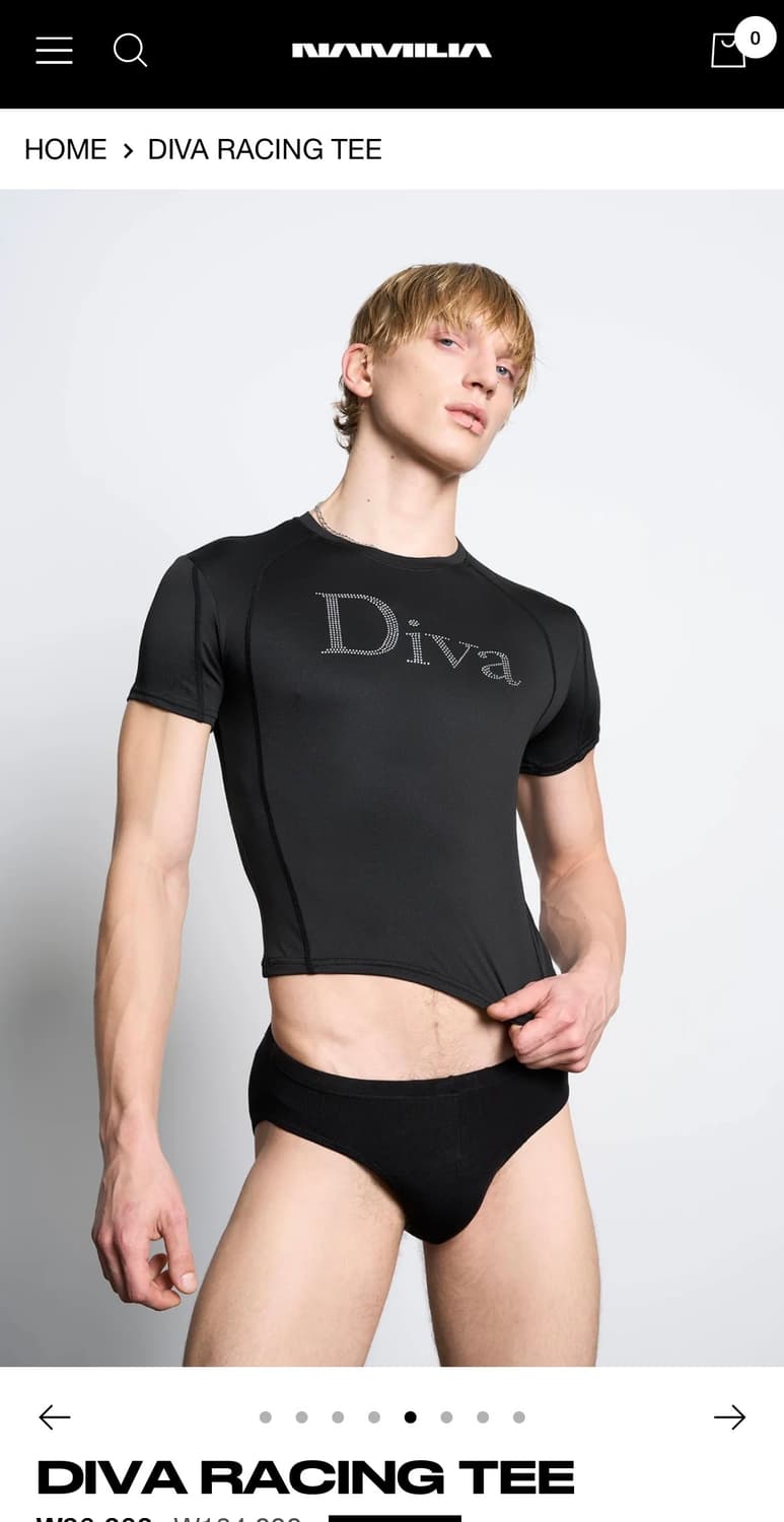 나밀리아 diva 반팔티 레이싱티 상품이미지6