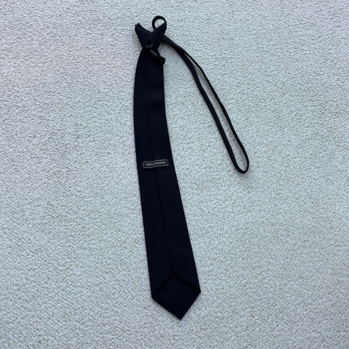 F 선영 네이비 컬러 넥타이 0420E 상품이미지2