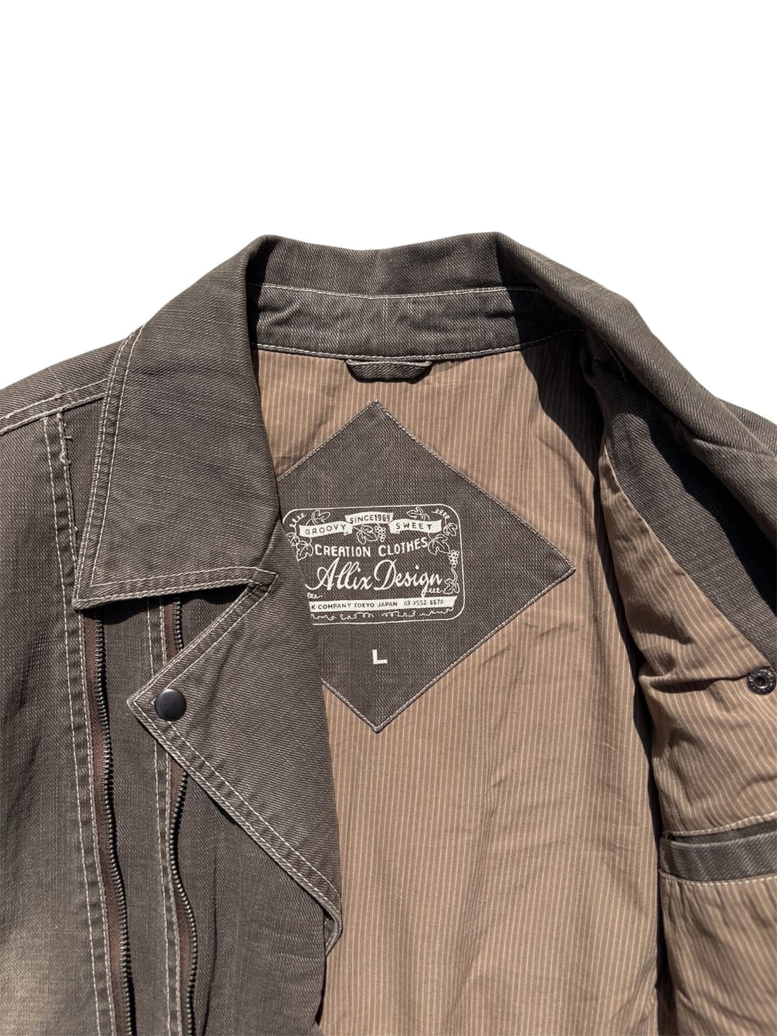 Allix washed denim rider jacket 상품이미지3
