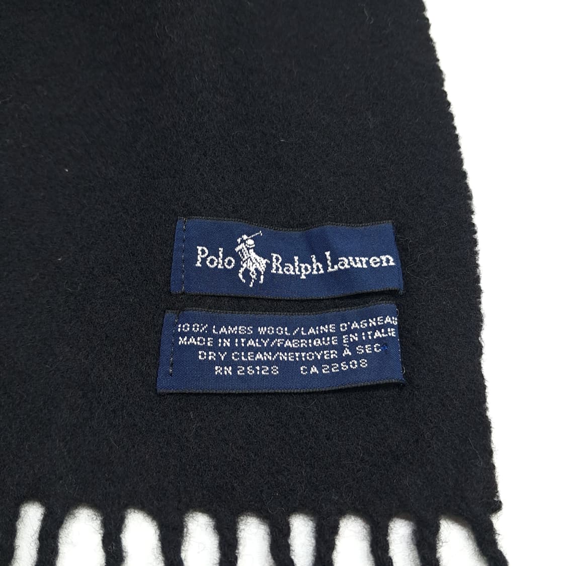 MX182 폴로 랄프로렌 블랙 램스울 목도리 머플러 상품이미지6
