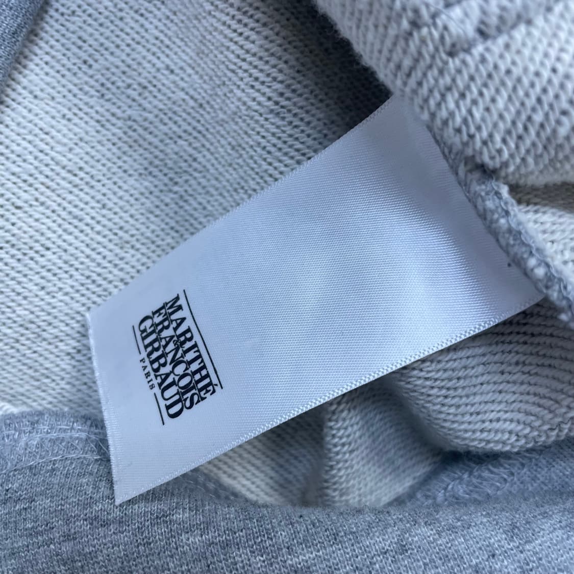 마리떼프랑소와저버 스펠 로고 후드집업 그레이 상품이미지5