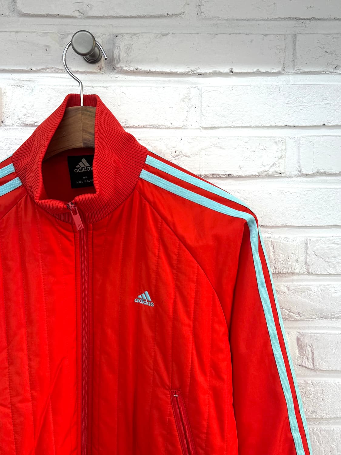 아디다스 레드 오렌지 경량패딩 상품이미지4