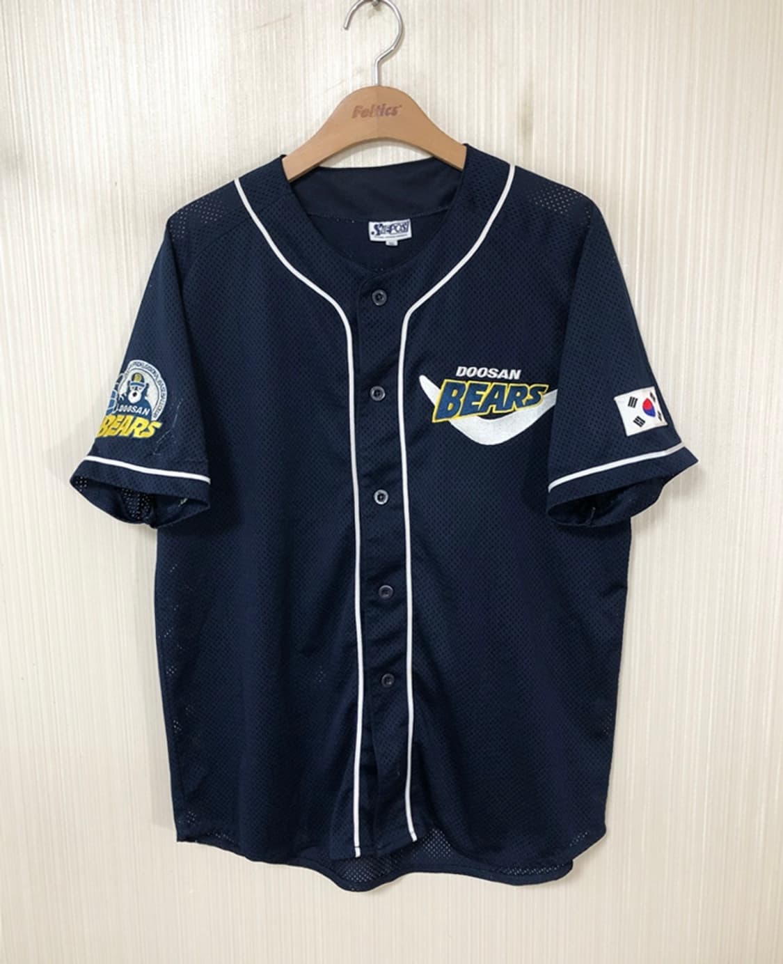 KBO 두산베어스 올드 반달원정 유니폼/져지 100 상품이미지1