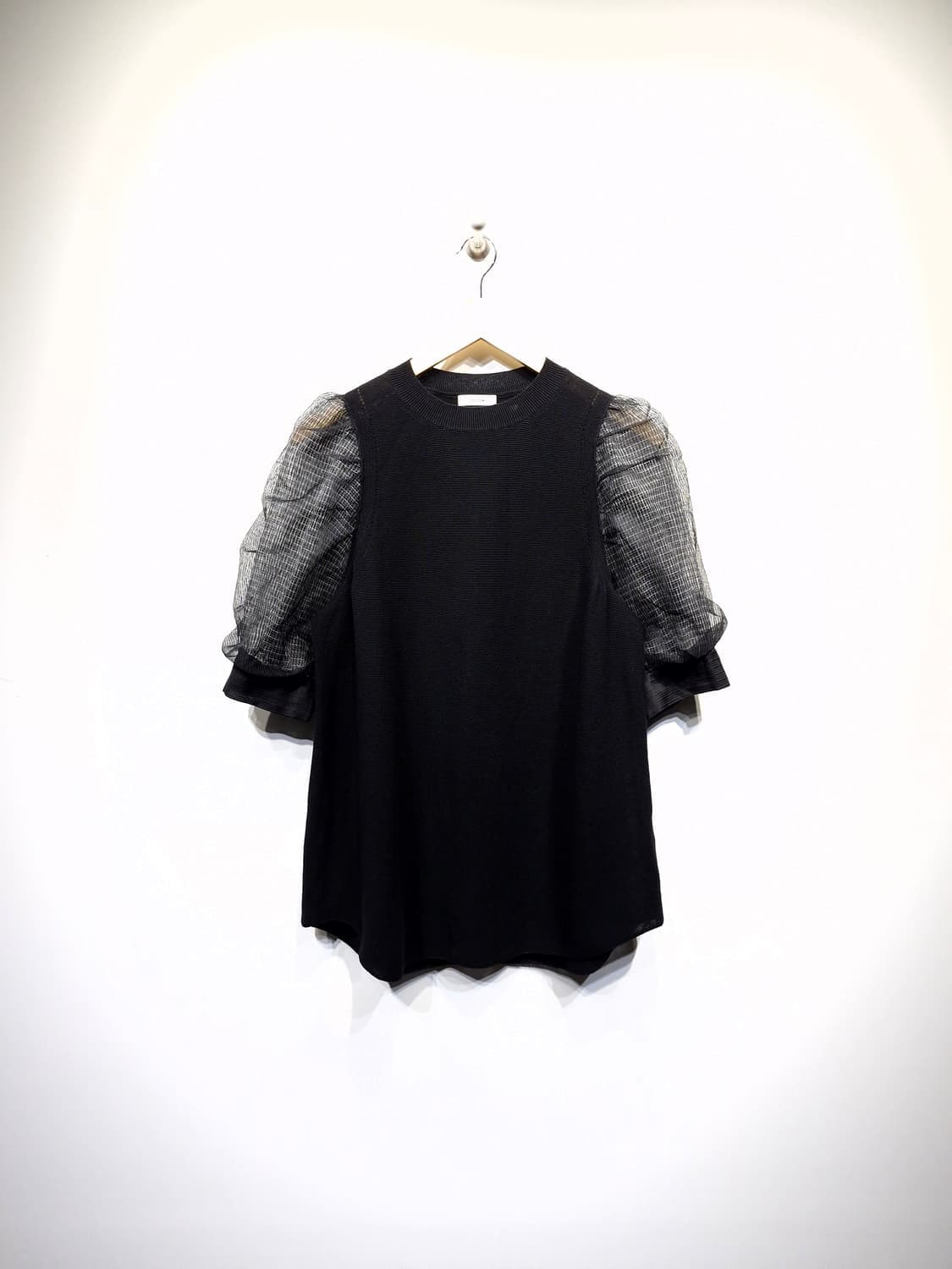 한섬시스템(SYSTEM) 벌룬 소매 니트 탑 상품이미지2