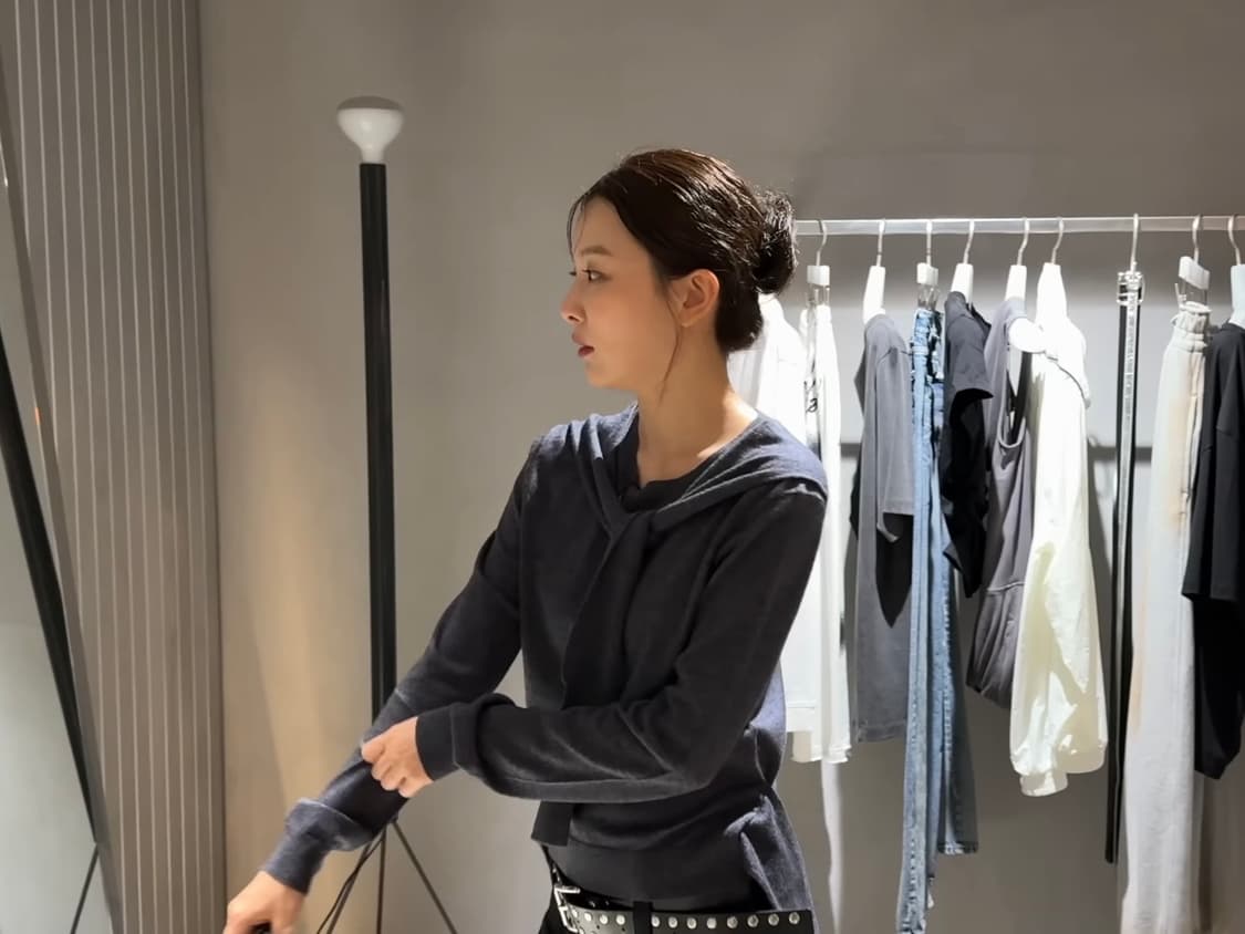 [새제품] lcdc 엘씨디씨 TIED DETAIL KNIT TOP MM 상품이미지6