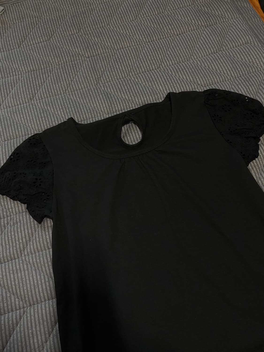Black back Ribbon top 상품이미지2