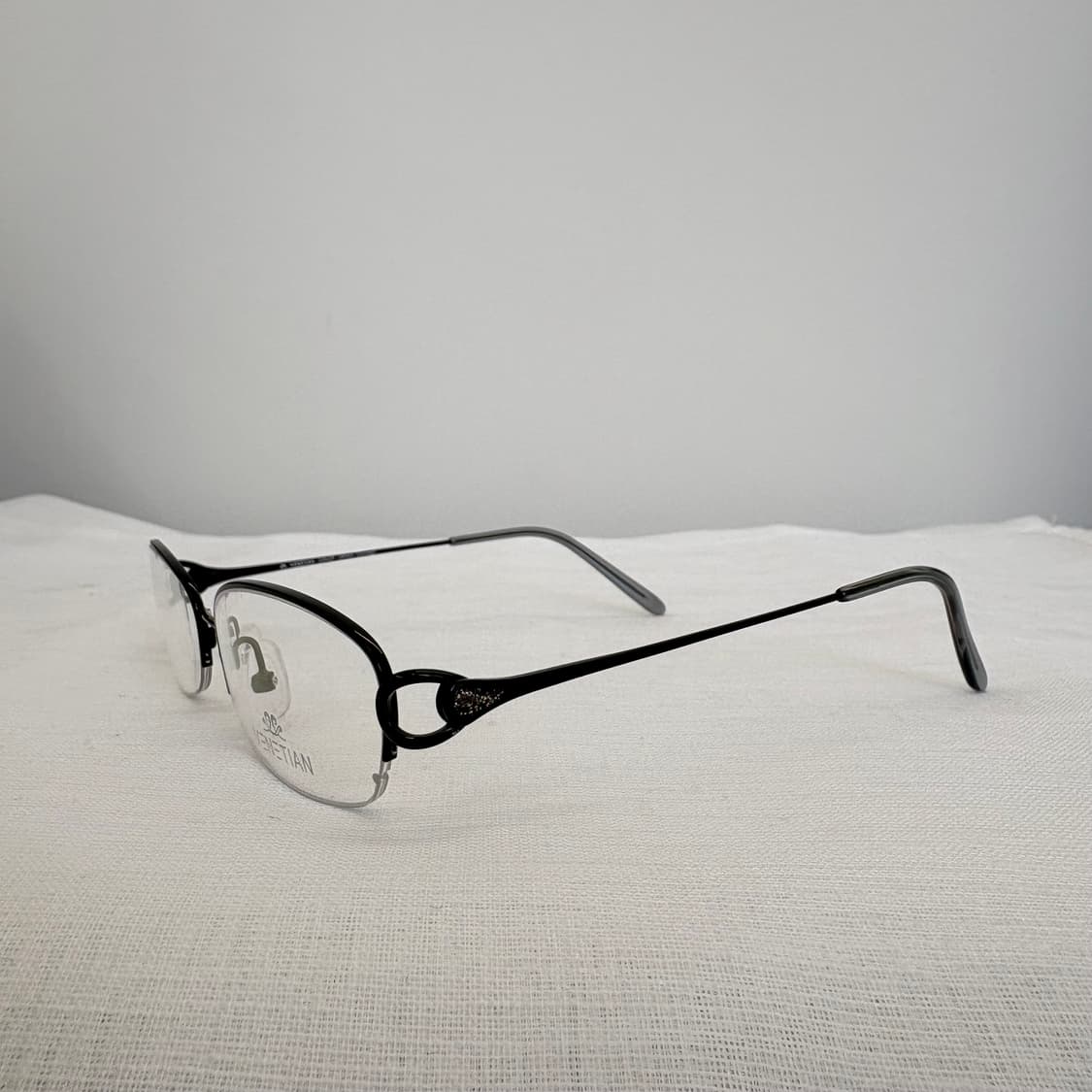 VENETIAN 블랙 반무테 빈티지안경 상품이미지2