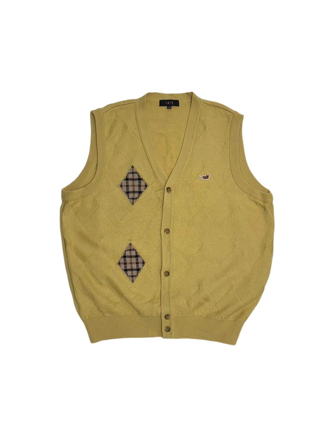 닥스 재팬 골프 아가일 니트 조끼 일본빈티지 상품이미지1