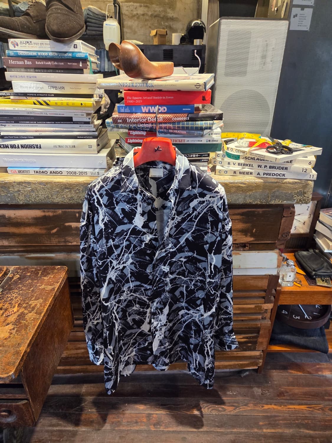 넘버나인 레이온 잭슨폴록 셔츠 상품이미지1