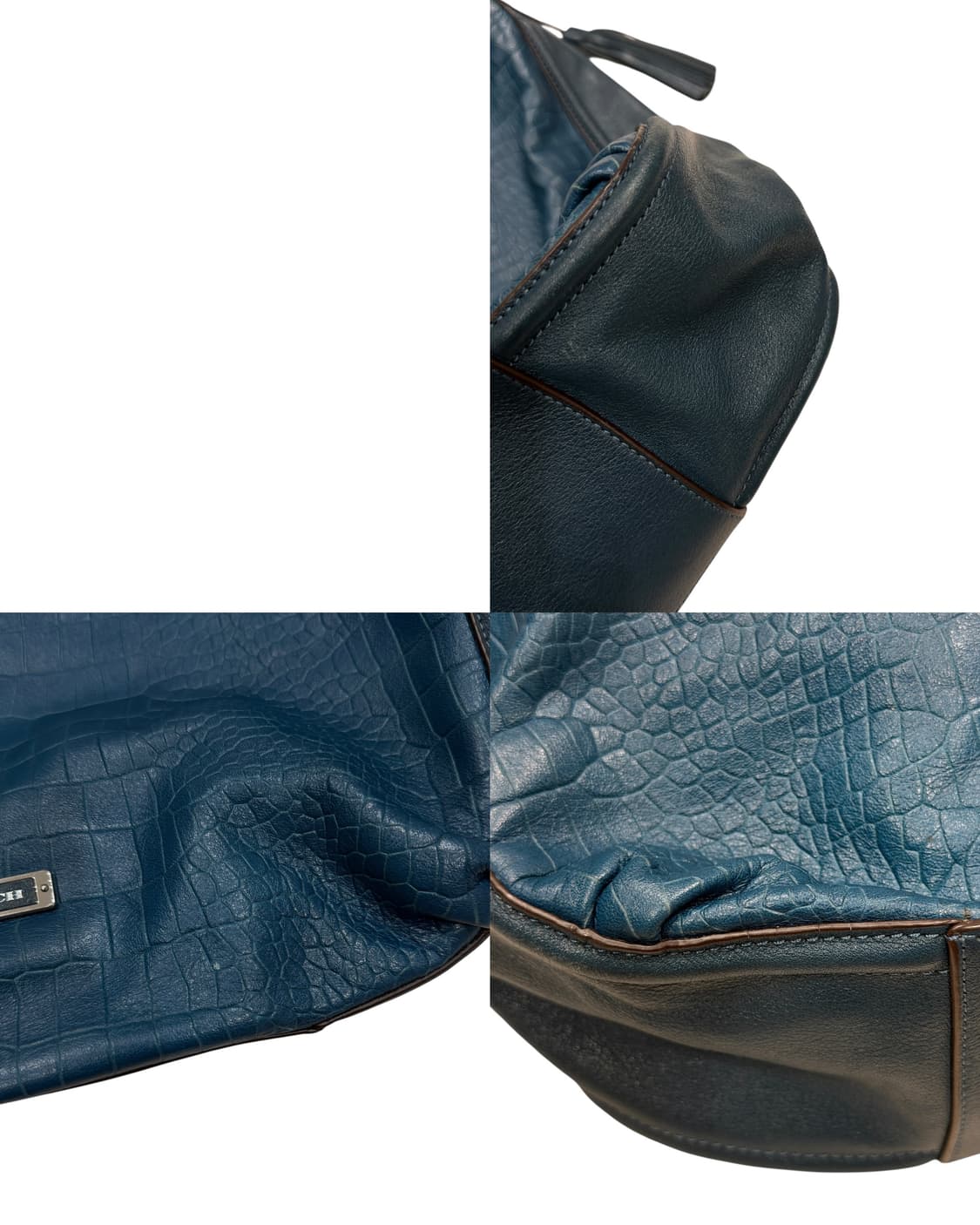 코치 빈티지 태슬 숄더백 가방 블루 상품이미지6