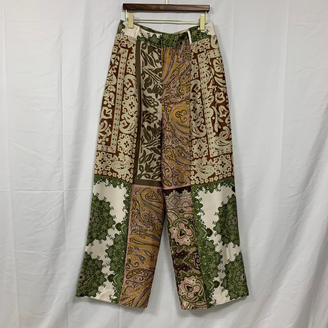 자라(ZARA) 패치워크 프린트 와이드 팬츠 (새상품) 상품이미지2