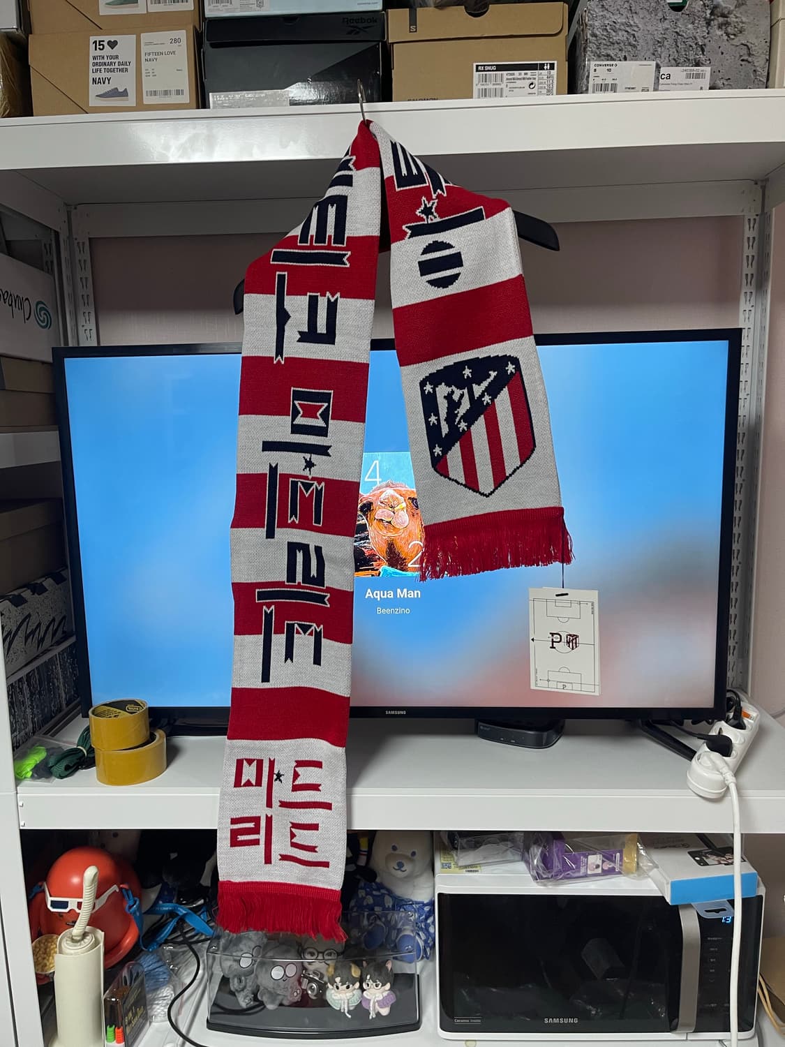 오버더피치 x 아틀레티코마드리드 머플러 상품이미지1