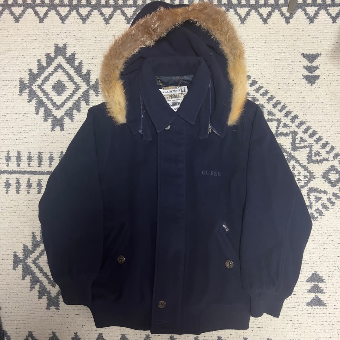 게스 울 90% 후드 자켓 상품이미지1