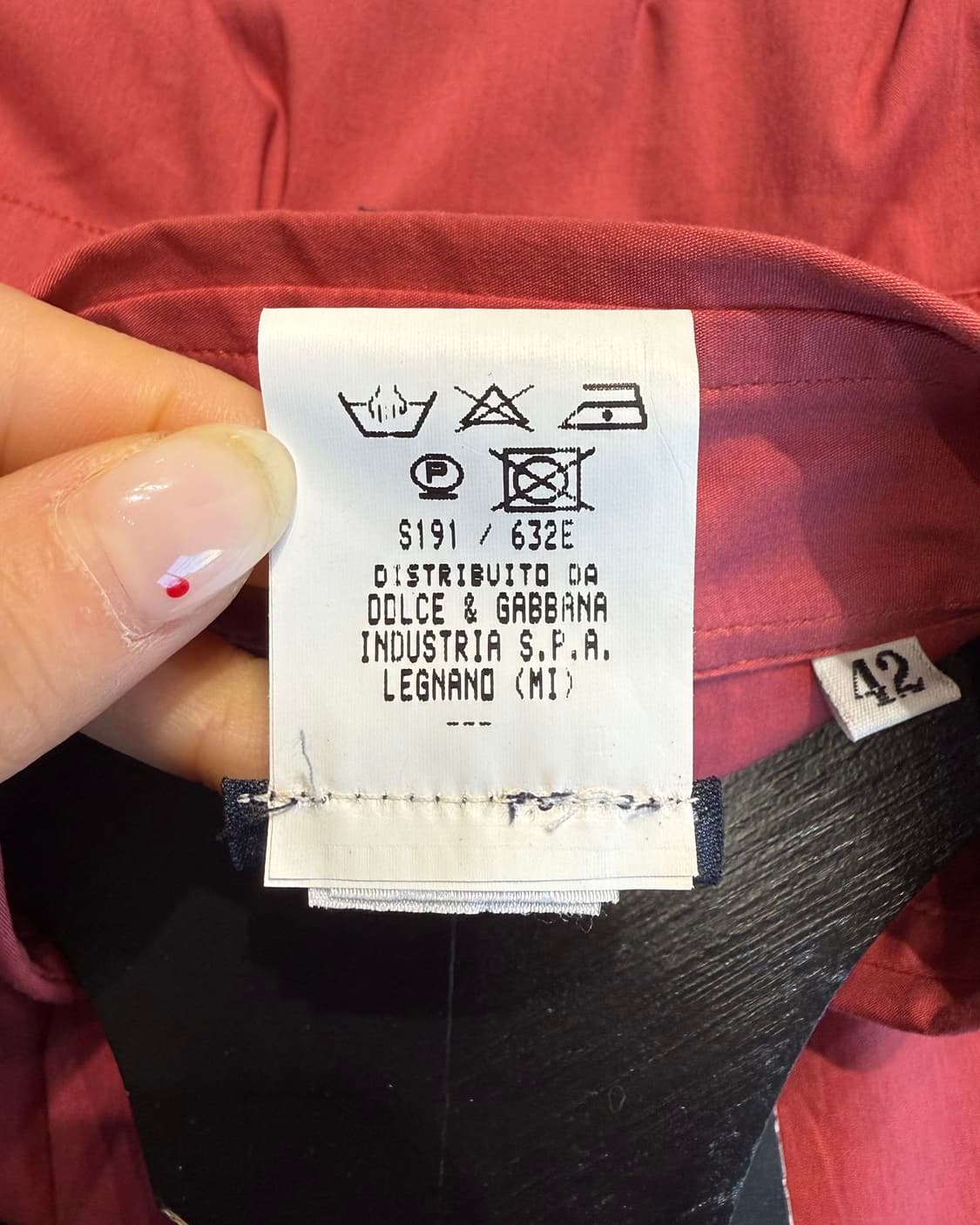 돌체앤가바나 레드 하프버튼 블라우스 셔츠  상품이미지8