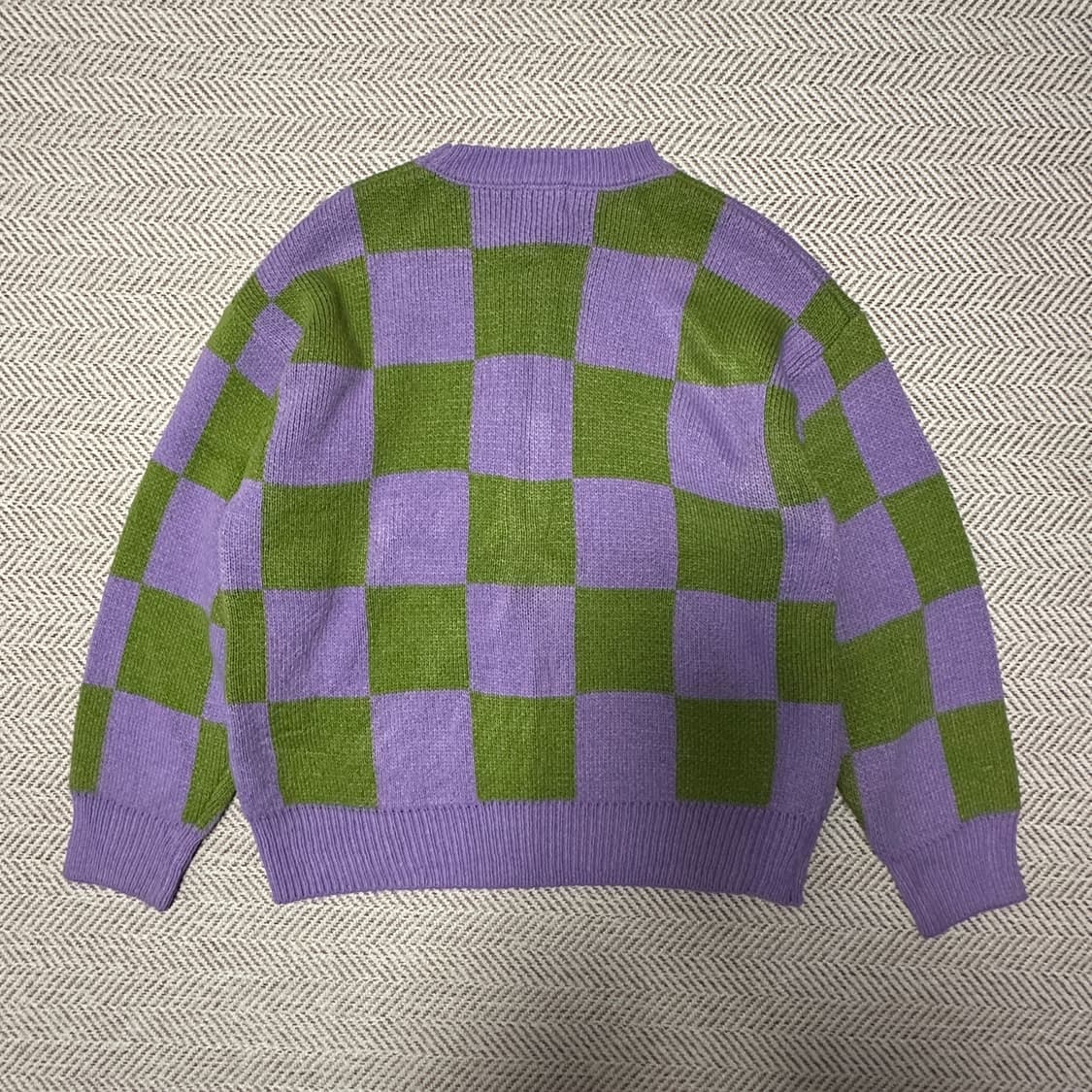 WHO'S WHO GALLERY check knit sweater 상품이미지2