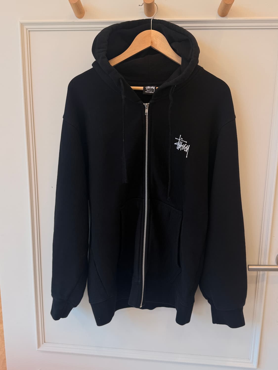 스투시 (STUSSY)베이직 로고 후드집업 상품이미지1