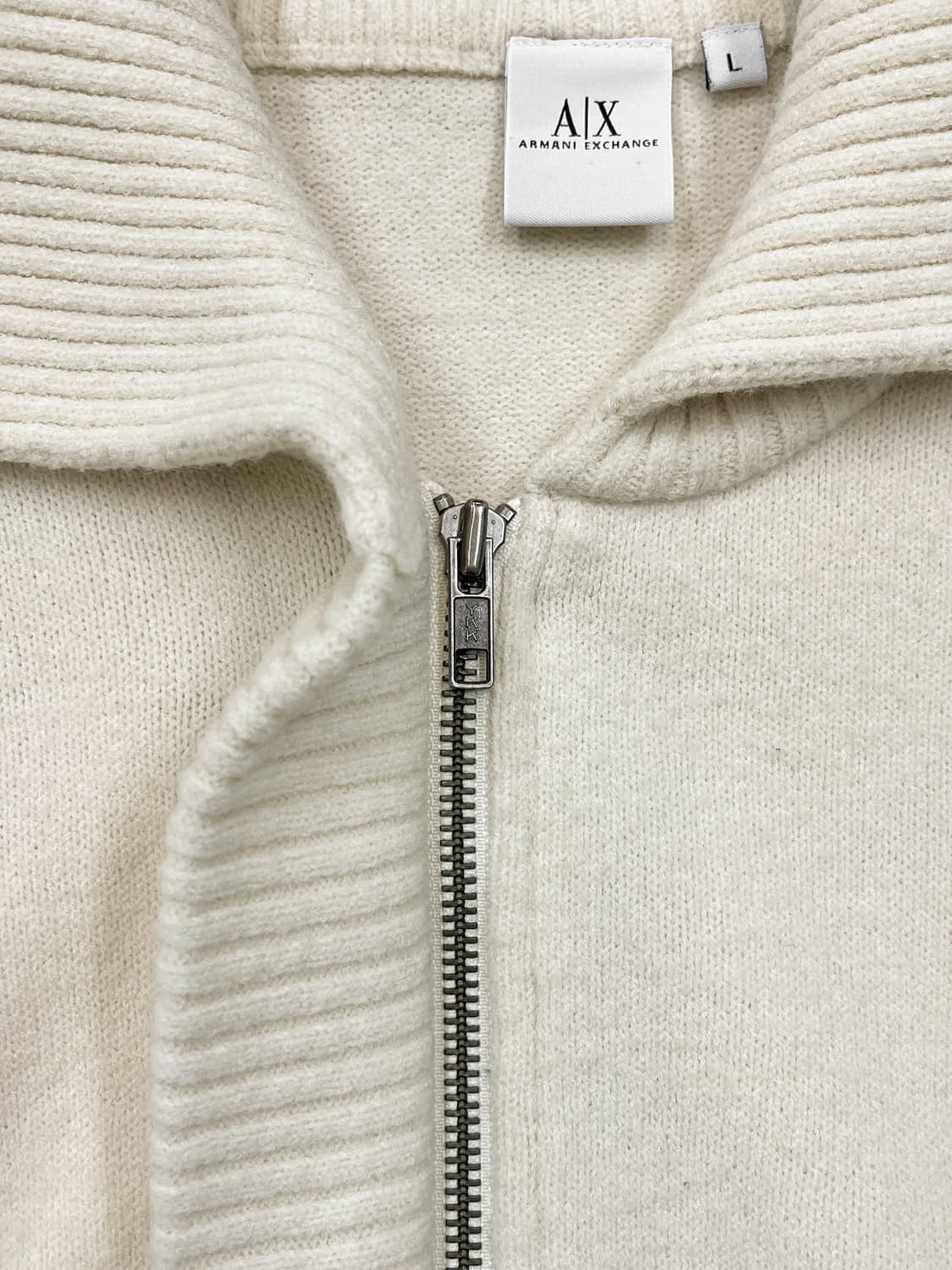 아르마니 익스체인지 레어 울 집 니트 상품이미지6