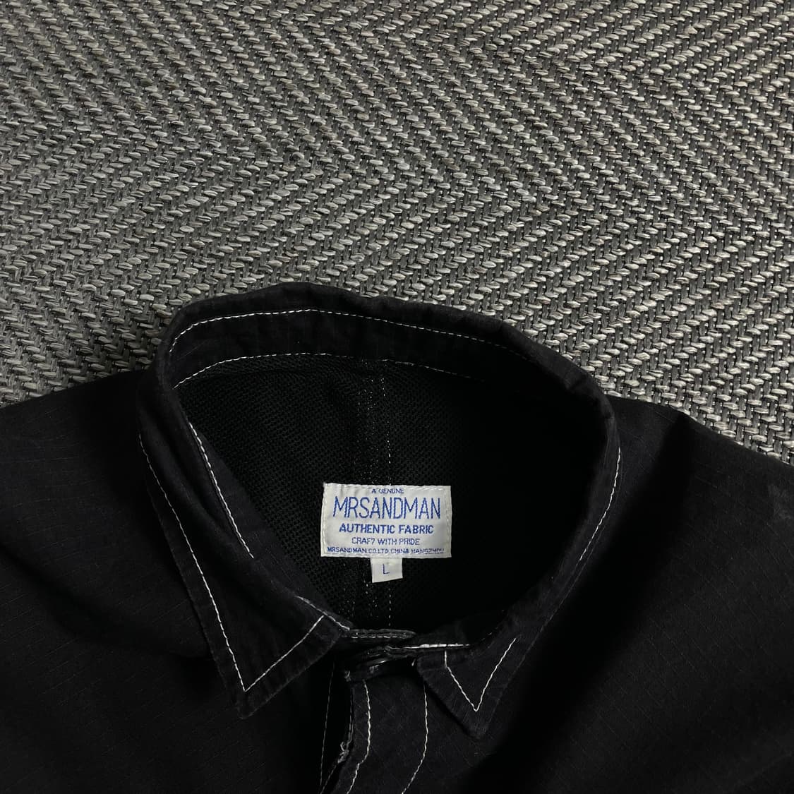 mrsandman 아카이브 스티치 워크 자켓 블랙 y 4280 상품이미지6
