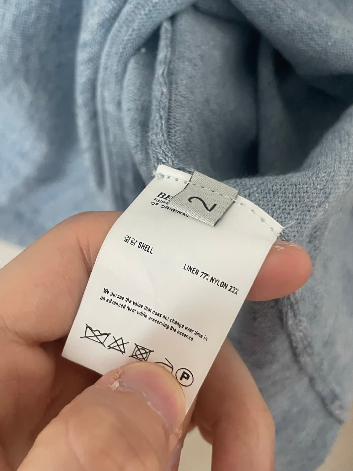 비헤비어 유러피안 린넨 롤넥 니트 2사이즈 상품이미지5