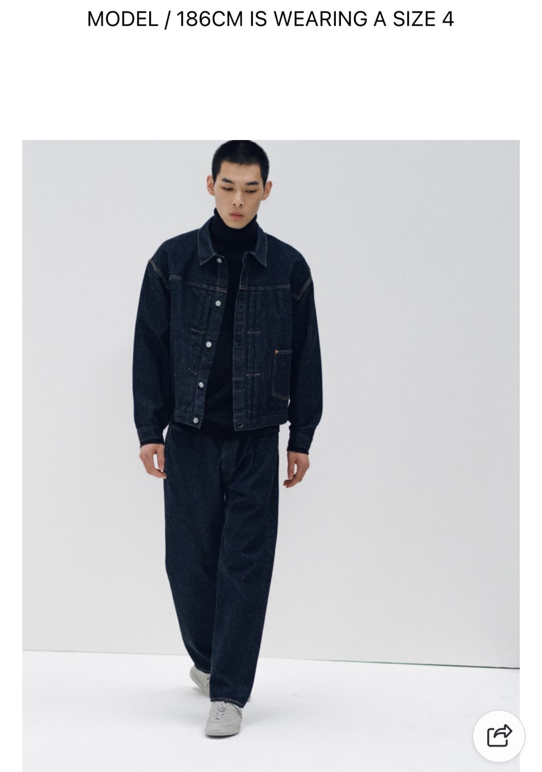 [셋업] 25AW 캡틴선샤인 데님 트러커 1P자켓 & 스케이트슈컷 상품이미지2