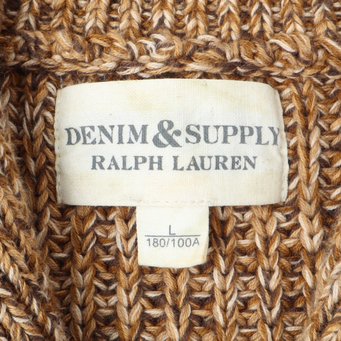 데님앤서플라이 카멜 베이지 숄카라 니트 가디건 상품이미지8