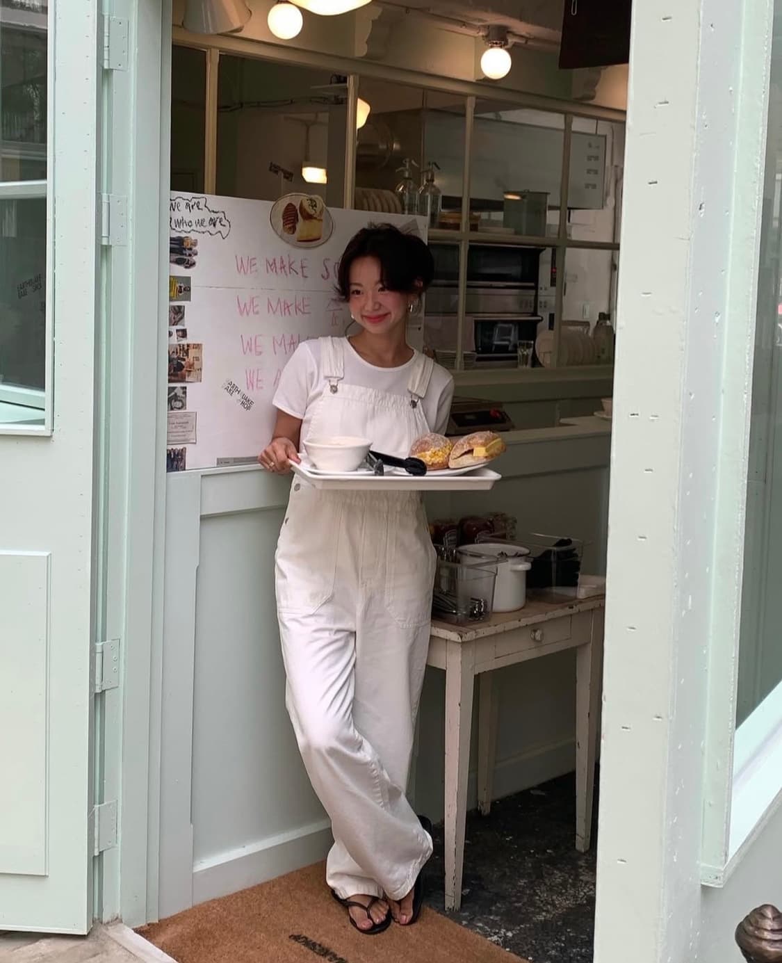 유라고 Voyage cotton overall+와플티셔츠 [피버착용] 상품이미지3