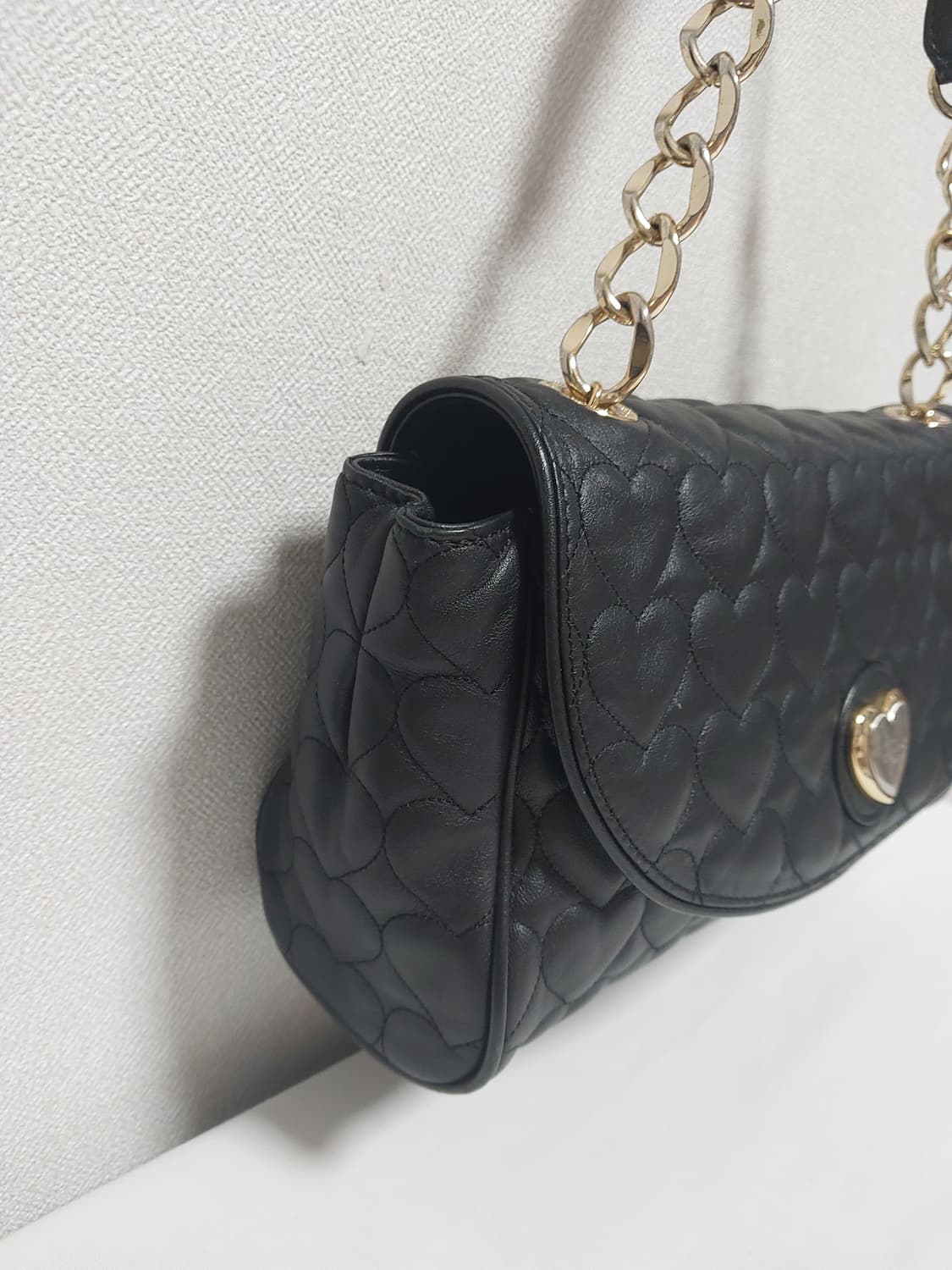 러브캣 하트 퀼팅 숄더백 갸루 상품이미지3