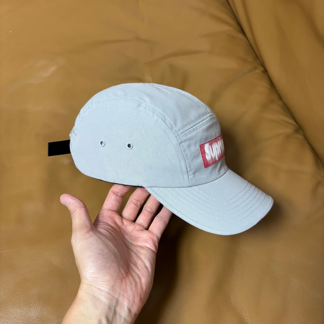 Supreme 슈프림 리버스 라벨 그레이 캠프캡 모자 (Gray) 상품이미지4