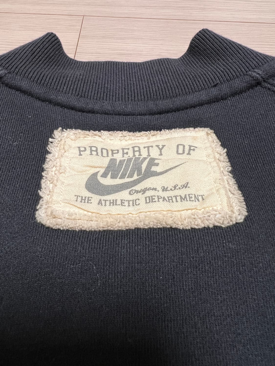 나이키 PROPERTY OF 로고 버튼 스웻 자켓 / 네이비 / XL  상품이미지8