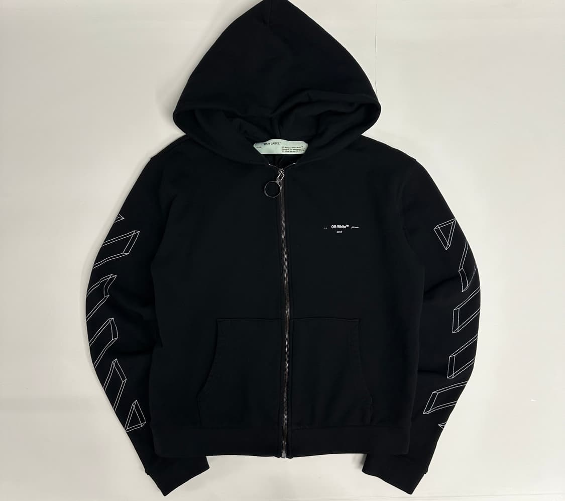 오프화이트 3D 프린팅 후드집업 상품이미지1