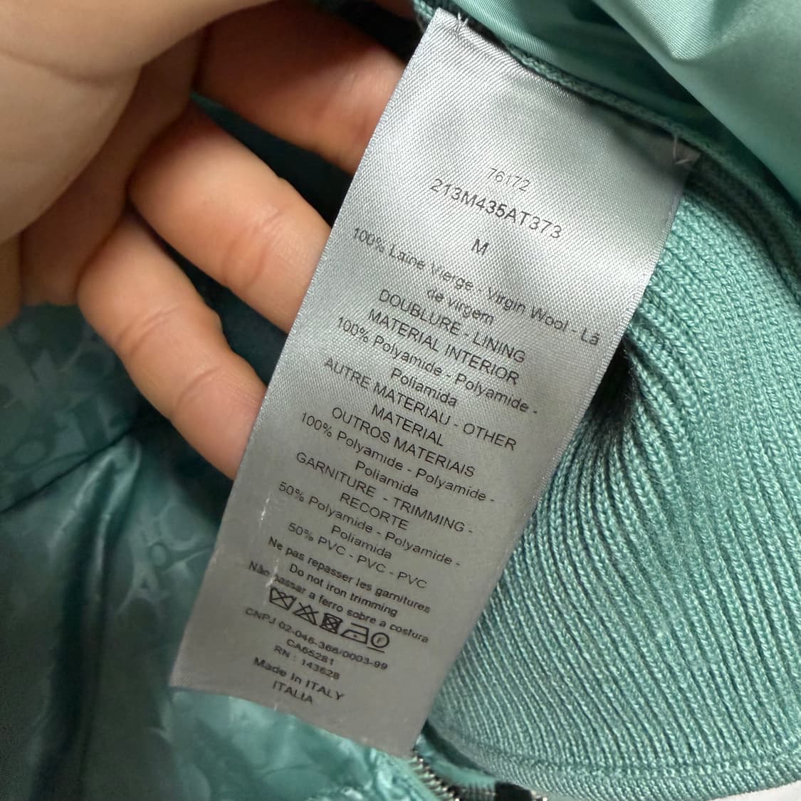 [S+급/M] 디올 오블리크 니트패딩 풀구성 상품이미지6