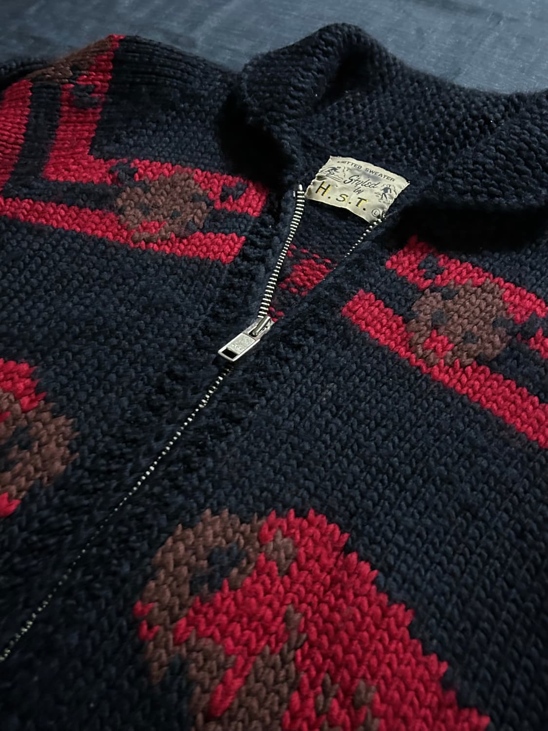 Styled by H.S.T 빈티지 코위찬 스웨터 상품이미지4